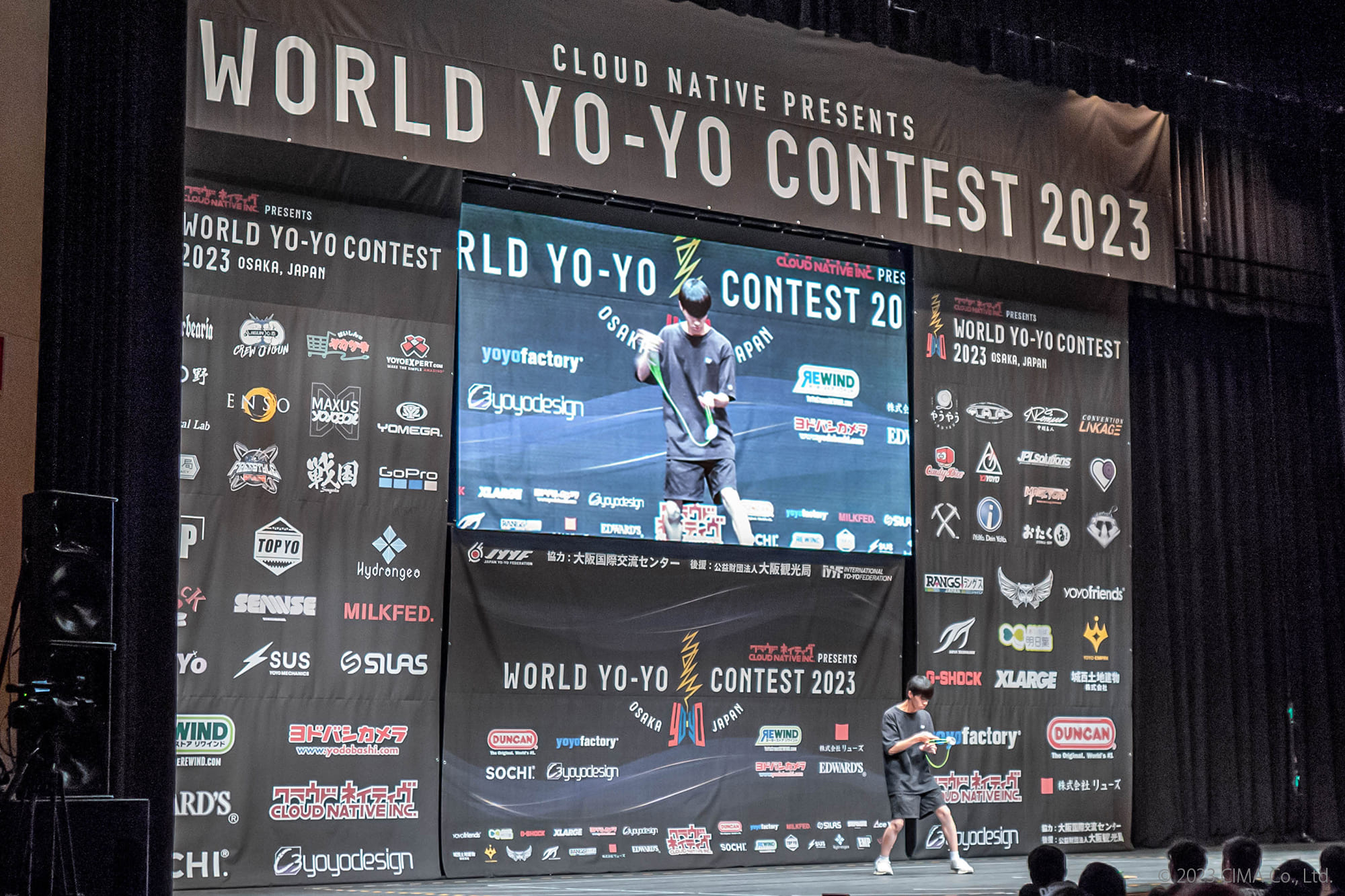 WORLD YO-YO CONTEST 2023,LEDビジョン,プロジェクター,イベント